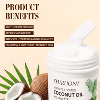 Crème hydratante pour le visage et le corps à l'huile de coco biologique, marque privée, raffermissante, éclaircissante, pour une peau plus douce et lissante