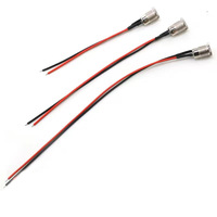 Conector de CC de montaje en Panel de, conector de alimentación de barril de Metal de 2,1mm y 2,5mm, Conector de arnés de cables