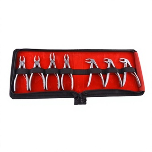<b>Blush</b> Surgical Extraction Forceps Kit Pedo 7Pc Set General Surgery Manual German Stainless Steel Class II CE ISO Certified - Product Image 3