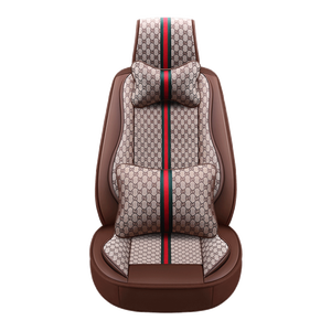 Ensemble de housses de siège de voiture en cuir de luxe universelles, design 3D, respirantes, accessoires d'intérieur protecteurs pour Mercedes Benz BMW - Product Image 1