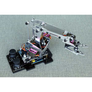 Kit de bras robotique mécanique DIY avec pince à griffes, programmable Arduino, ensemble de construction servo 5DOF, jouet éducatif de codage STEM K02 - Product Image 2