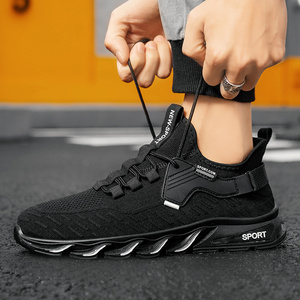 <strong>Affordable</strong> Black Casual <strong>Sneakers</strong> for Men Outdoor Walking Shoes <strong>Trendy</strong> Lightweight Comfortable Design - Product Image 6