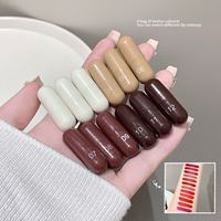 Lot de 12 rouges à lèvres en capsule couleur chocolat, teintes quotidiennes, longue tenue, anti-transfert, format voyage, mini, vente en gros