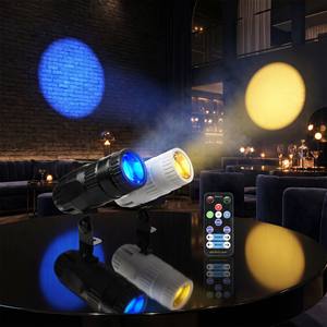 Projecteur LED RGBW 10W télécommandé en promotion, mini projecteur de scène pour boule à facettes, DJ, discothèque, fête - Product Image 1
