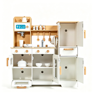 <span class=keywords><strong>Cuisine</strong></span> en bois de style japonais pour enfants, <span class=keywords><strong>grande</strong></span> <span class=keywords><strong>taille</strong></span>, ensemble de simulation de <span class=keywords><strong>cuisine</strong></span>, <span class=keywords><strong>jouet</strong></span> de préparation des aliments - Product Image 2