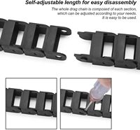 10x20mm câble chaîne de traînée en Nylon renforcé 1M chaîne de traînée câble chaîne d'énergie porte-fil pour imprimantes 3D et Machines CNC