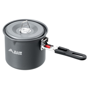 Bisinja Portable Mini Cooker Aluminum Alloy 0.1kg Camping Outdoor Cooking Pot With Foldable Handle - Product Image 1