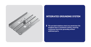 ระบบยึดแผงโซลาร์เซลล์แบบฟิวส์ (PV Fix System)  วัสดุอลูมิเนียมอัลลอยด์  ได้รับการรับรองมาตรฐาน FM ระดับ A สำหรับพื้นที่ที่มีพายุเฮอริเคนและพายุไต้ฝุ่น - Product Image 5