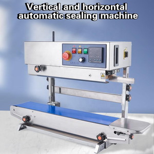FR900 Stainless Steel Heat Continuous Band Sealer Aluminum Foil Plastic Bag Film Date Printing <b>Portable</b> Vertical Sealing Machine - Product Image 6