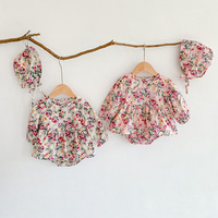 Phong Cách Xuân Thu 2021 Cho Bé Và Trẻ Sơ Sinh Floralbaby Rompers Tay Dài Cho Bé Jumpsuit Váy Tam Giác Bộ Đồ Leo Núi