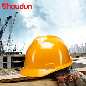 人気商品 OEM カスタム ABS V型 耐衝撃 ハードハット 産業用 建設用 安全ヘルメット 作業現場の労働者向け - Product Image 1