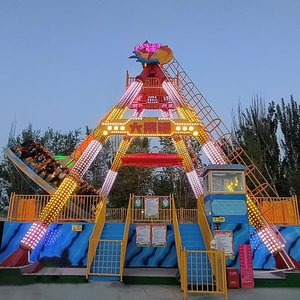 Juego de carnaval extremo, atracciones de emociones fuertes para ferias al aire libre, atracción giratoria Top Spin, parque de atracciones, viaje espacial, feria, metal, acero - Product Image 6