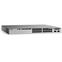 Harga bagus 9300 seri asli CISCOS 9300 seri C9300-24S-E 24 GE SFP port jaringan sakelar Modular sakelar Uplink