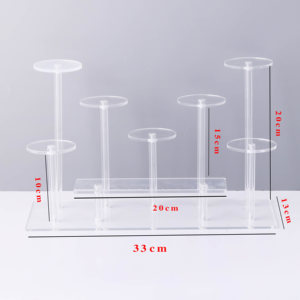 Exhibidor Acrílico Transparente de Múltiples Niveles con Escalones para Figuras, Modelos y Perfumes - Estantes de 5 cm de Altura, Uso Familiar - Product Image 6