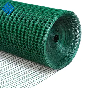 1.5 Meter Decorative Iron Net Fencing Mesh Roll Galvanized 2mm Wire with 8mm Aperture PVC Finished Wire Mesh Profile