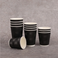 Gobelets en papier à double paroi avec couvercles, personnalisables avec logo, 8/10/12/16 oz, qualité alimentaire, écologiques, biodégradables, jetables, pour café