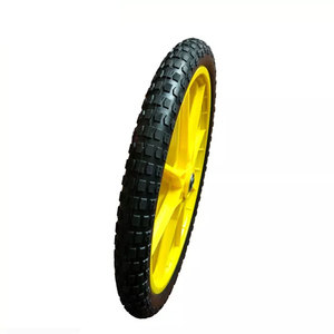 Rodízios Pneumáticos com Cubo de Ferro Fundido, Pneus Externos de Borracha EVA, Rodas de <span class=keywords><strong>PU</strong></span>, Rodízios Duráveis para Equipamentos Móveis - Product Image 2