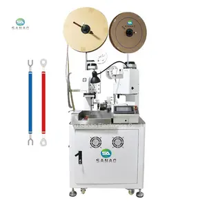 Máquina de crimpagem, venda da fábrica, totalmente automática, 2 extremidades, terminal de dobro, máquina de crimpagem