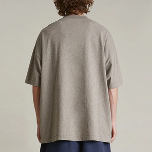 Personalized Oversized T-Shirts Streetwear <b>Drop</b> Shoulder Blank Shirts High Quality Cotton Round Neck Plain T Shirt - Product Image 3