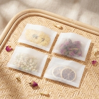 Sachets filtres pliables vides en PLA biodégradable de 7x10cm en fibre de maïs pour thé, café, fleurs séchées