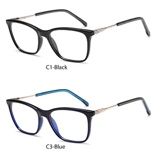 عالية الجودة ce شهادة إطارات النظارات البصرية مربع نظارات خلات الأسيتات إطارات مكافحة نظارات الضوء الأزرق للنساء رجل
