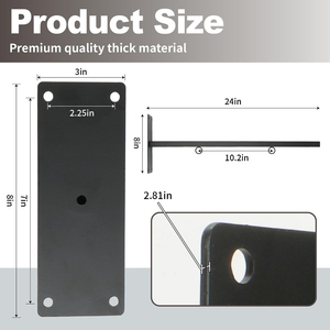 Supporto da parete per esterni per appendere cartelli per aziende, uffici, scuole - Product Image 2