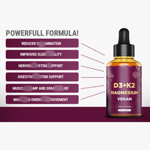 Gotas OEM de vitamina D3 y <span class=keywords><strong>K2</strong></span> líquida vegana de etiqueta privada con suplementos de glicinato de magnesio Gotas <span class=keywords><strong>VIT</strong></span> D3 <span class=keywords><strong>K2</strong></span> - Product Image 5