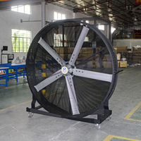 Ventilateurs mobiles industriels électriques à économie d'énergie QIXIANG, 2 m, HVS, lame réglable, acier inoxydable, OEM/ODM pour salle de sport