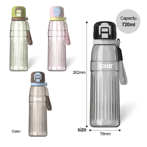 Gourde à paille en Tritan grande capacité pour enfants, motif dessin animé, portable, étanche, réutilisable, 720 ml, pour l'école, le camping et les voyages, vente en gros - Product Image 3