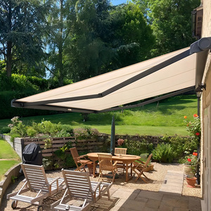 Auvent rétractable motorisé imperméable <span class=keywords><strong>pour</strong></span> terrasse extérieure, cassette intégrale en tissu de haute qualité, auvent 270 avec <span class=keywords><strong>kit</strong></span> d'<span class=keywords><strong>éclairage</strong></span> <span class=keywords><strong>LED</strong></span> - Product Image 3