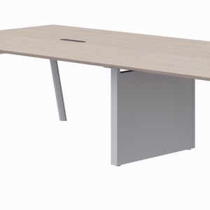 <span class=keywords><strong>Mesa</strong></span> de conferencia de <span class=keywords><strong>pie</strong></span> de acero de estilo industrial ligero <span class=keywords><strong>con</strong></span> <span class=keywords><strong>pie</strong></span> <span class=keywords><strong>central</strong></span> para <span class=keywords><strong>mesa</strong></span> de reuniones de negocios de varias personas - Product Image 2