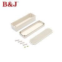 Boîte de jonction en plastique ABS étanche B&J pour extérieur avec indice de protection IP67, couleur grise, plage de température de -40 à 80 degrés