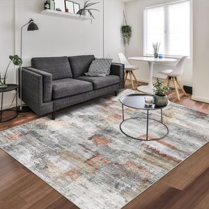 Alfombra Personalizada Impresa Plegable Abstracta para Dormitorio, Comedor, Cuarto de Niños, Alfombra Ultra Suave de Chenilla Lavable 8x10 - Product Image 5