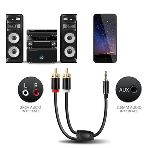 <span class=keywords><strong>สาย</strong></span>แยกเสียง 35 มม. เป็น Dual RCA พร้อมปลอกหุ้ม PVC และตัวนำทองแดงปราศจากออกซิเจน มีสินค้าในสต็อก - Product Image 4