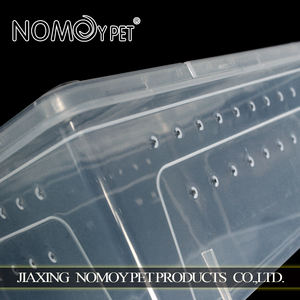 NOMOY <span class=keywords><strong>PET</strong></span> doble apertura hebilla fácil ventilación reptil mascota criando medio caja de alimentación caja de cría para <span class=keywords><strong>reptiles</strong></span> - Product Image 5