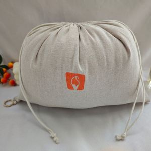 Sac à poussière en coton et jute écologique, pochette à cordon en jute pour femmes, pour le rangement des bijoux, organisateur portable, sac cadeau réutilisable - Product Image 1