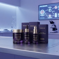 Kit de Rajeunissement Facial Fermenté NMN – Crème Réparatrice Nuit au Cuivre et Peptides, Sérum Contour des Yeux – Soins Professionnels en Gros