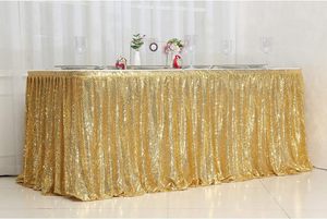 Falda <span class=keywords><strong>de</strong></span> Mesa con Lentejuelas <span class=keywords><strong>de</strong></span> 4 pies, 6 pies y 9 pies en Oro Rosa <span class=keywords><strong>para</strong></span> Mesas Redondas/Rectangulares/Cuadradas <span class=keywords><strong>para</strong></span> Fiestas <span class=keywords><strong>de</strong></span> Cumpleaños, Bodas, Navidad - Product Image 4