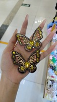 Le plus récent diamant papillon cristal fleur strass patchs Applique pour vêtements décoration accessoires