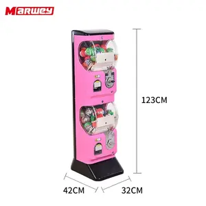 Hight Kwaliteit Elektronische Muntautomaat Double-Layer Kids Gumball Capsule Gashapon Machine Speelgoed Automaat