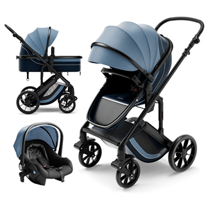 Poussette de bébé 3 <span class=keywords><strong>en</strong></span> <span class=keywords><strong>1</strong></span> avec <span class=keywords><strong>berceau</strong></span> de sécurité <span class=keywords><strong>4</strong></span> <span class=keywords><strong>en</strong></span> <span class=keywords><strong>1</strong></span>, landau pliant pour enfants, système de voyage <span class=keywords><strong>en</strong></span> voiture, landau - Product Image 1