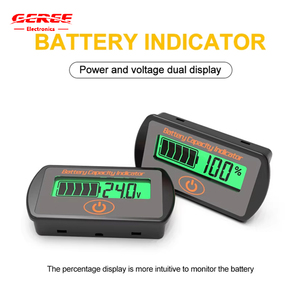 Hàng hóa tại chỗ chì-axit lithium pin mét Pin Tester 12V 24V 48V cảm ứng-loại Điện áp chỉ số công suất ly7s Vôn kế - Product Image 5