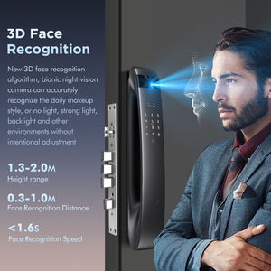 Modern TUYA Biometric Smart Door Lock Fingerprint <strong>Face</strong> <strong>Recognition</strong> <strong>Camera</strong> Electric Digit Security Lock High Tech Access Control - Product Image 3