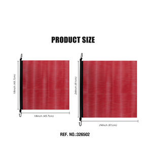 ธงนิรภัยตาข่ายพีวีซี18X18นิ้ว/24x24นิ้วแบบมีสายรัด Fmcsa ได้รับการรับรองจาก393.87 - Product Image 2