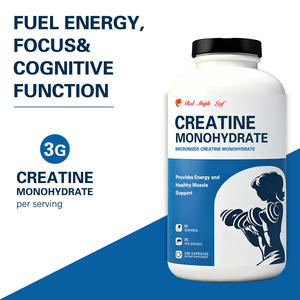 高濃度クレアチン一水和物ハードカプセル - 筋肉増強と持久力のためのスポーツ栄養、NSF認証、GMPバルク供給 - Product Image 4