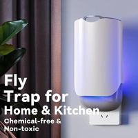 LED Slimme Muggenlamp Stekkermodel Vliegenvanger Blauw Licht Elektrisch Draagbaar Binnenhuis Ongediertebestrijding voor Muggen Keuken Gebruik