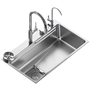 Fregadero Individual de Acero Inoxidable 304 de Grado Alimenticio, 4 mm de Grosor Extra, Resistente a la Corrosión por Salinidad por 72 Horas, Certificado por el Laboratorio CNAS - Product Image 2