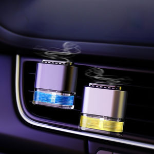 Diffuseur d'air pour voiture Aikun avec logo personnalisé, élégant, en alliage d'aluminium, clip pour grille d'aération, flacon de parfum liquide rose 5 ml, naturel - Product Image 1