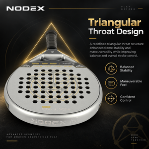 Raqueta de Pádel NODEX 2026 de Cabeza Redonda, Completamente de Carbono, Superficie Rugosa 3D, Optimizada para Spin y Control, Logotipo Personalizado, OEM ODM - Product Image 4