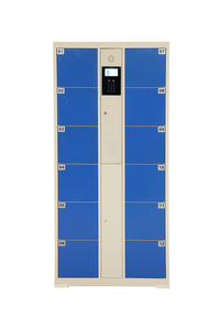 Casier de rangement électronique intelligent pour usage extérieur, armoire en acier à 12/8/6 portes, paiement par pièces, billets et cartes bancaires pour supermarché - Product Image 3